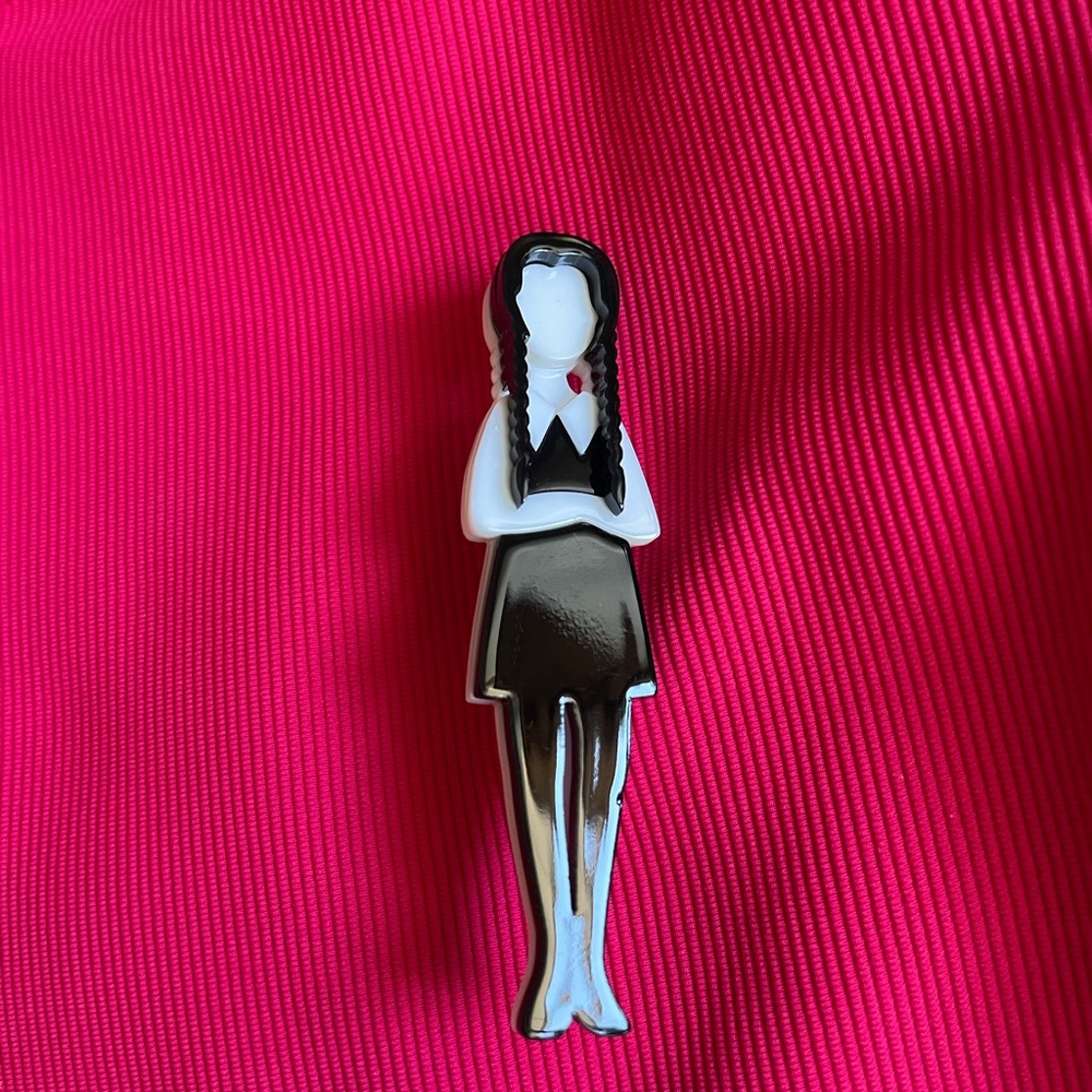 Wednesday Addams Brooch by Erstwilder